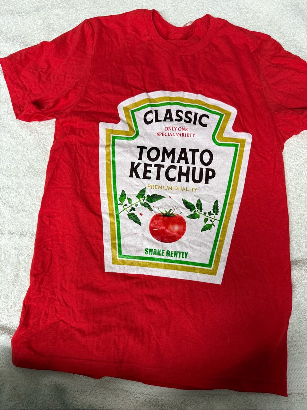 Classic Tomato Ketchup Graphic Tee - Red